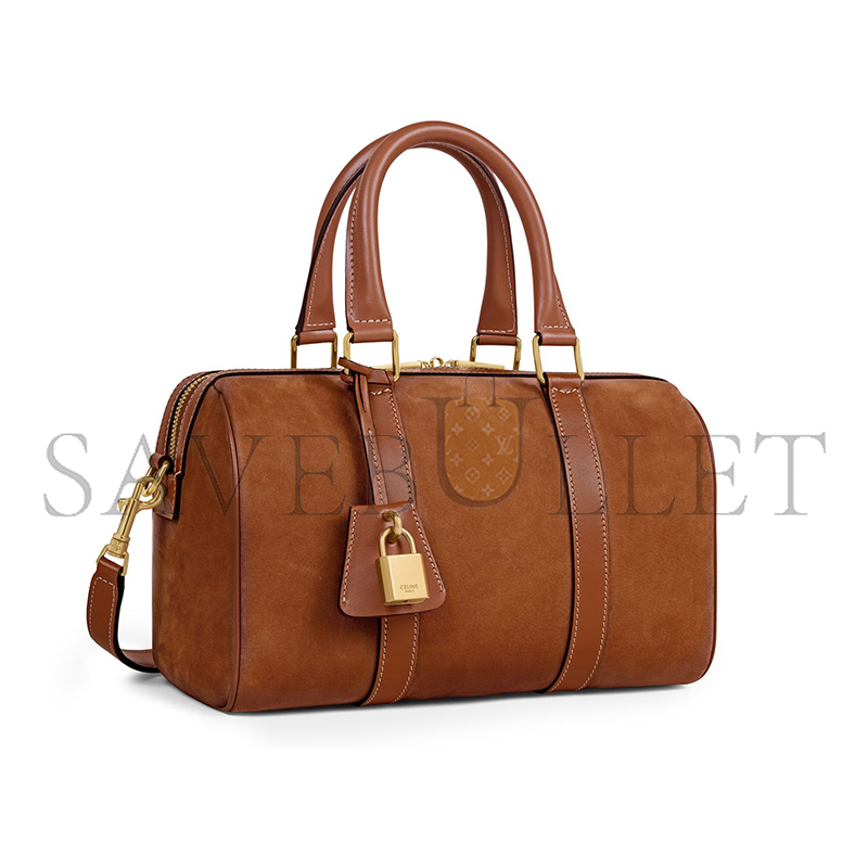 CELINE MEDIUM BOSTON BAG IN NUBUCK CALFSKIN CELT29U4 (25*19*13cm)